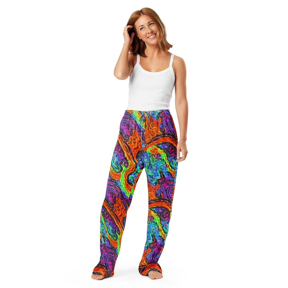 Citrus Abyss on Women's Pajama Pants — Front