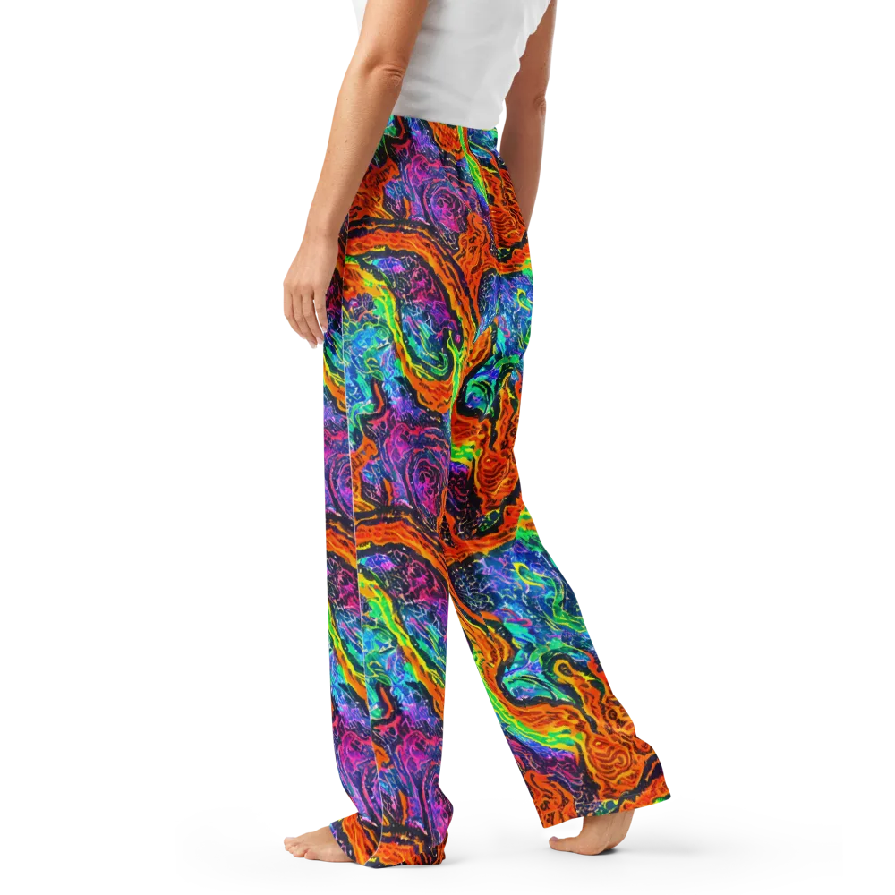 Citrus Abyss on Women's Pajama Pants — Left