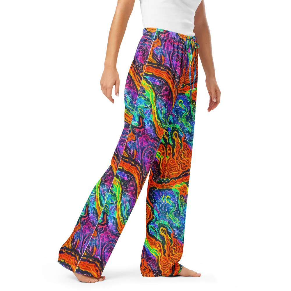 Citrus Abyss on Women's Pajama Pants — Right Front