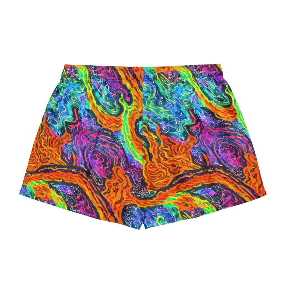 Citrus Abyss on Women's Pajama Shorts — Back