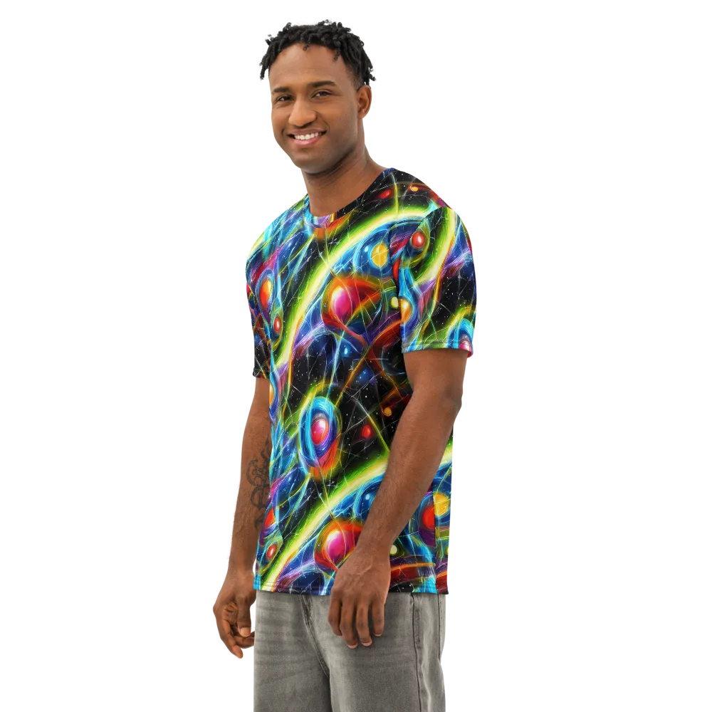 Infinity Reactor on Men's Cotton Crew Neck T-Shirt — Left Front