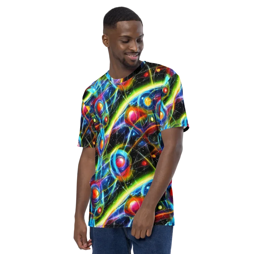 Infinity Reactor on Men's Crew Neck T-Shirt — Left