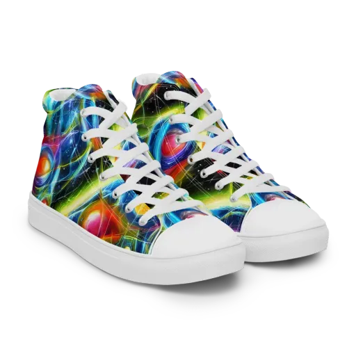 Infinity Reactor on a Men's High Top Canvas Shoes