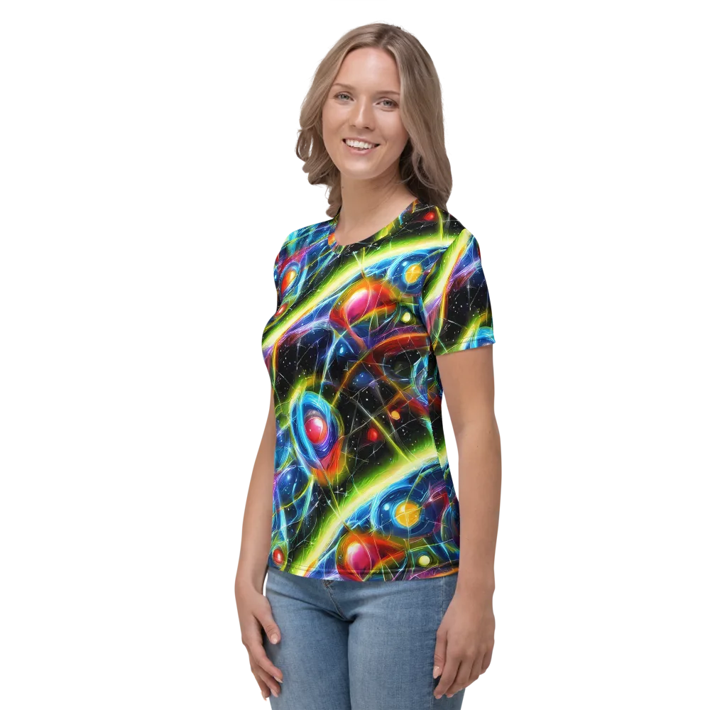 Infinity Reactor on Women's Crew Neck T-Shirt — Left