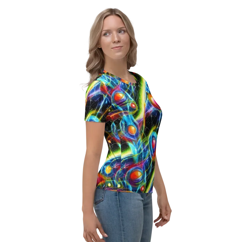 Infinity Reactor on Women's Crew Neck T-Shirt — Right