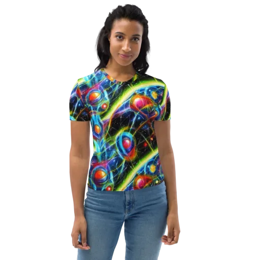Infinity Reactor on a Women's Crew Neck T-Shirt