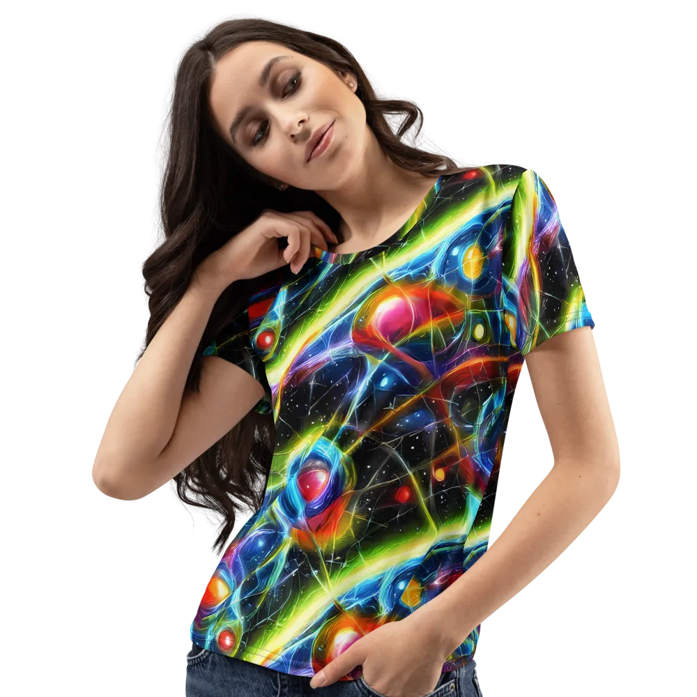 Infinity Reactor on Women's Crew Neck T-Shirt — Left Front