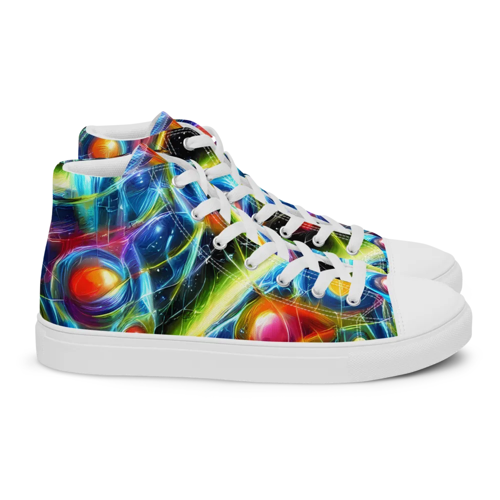 Infinity Reactor on Women's High Top Canvas Shoes — Right