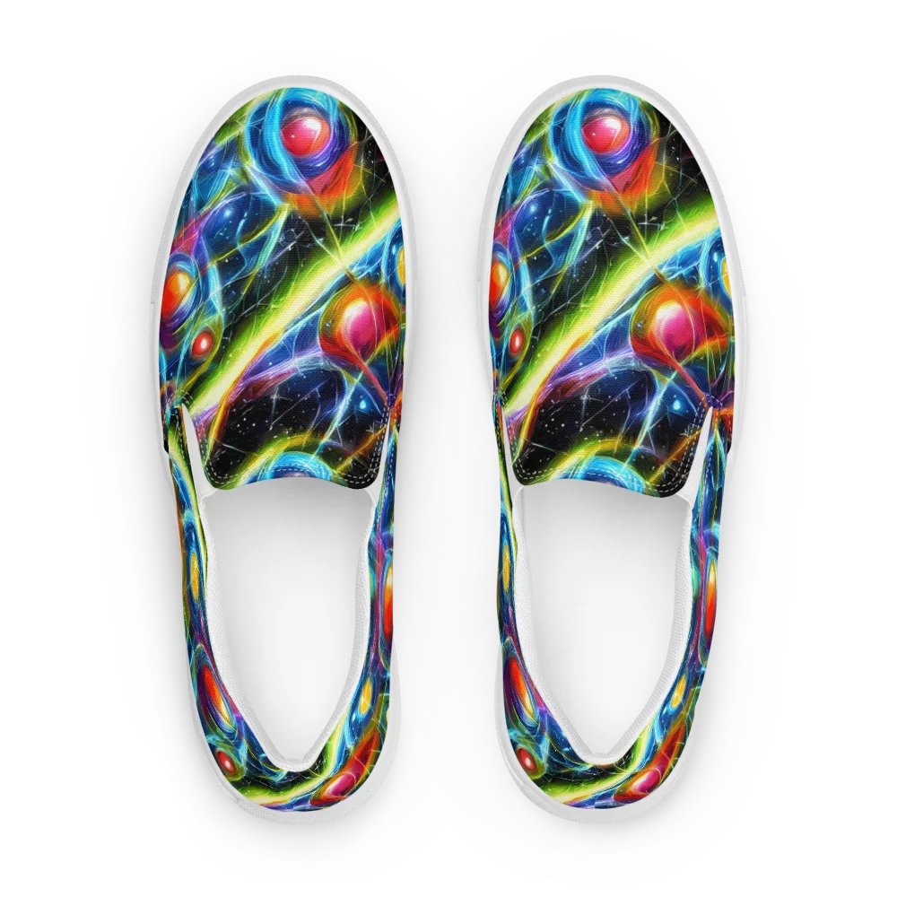 Infinity Reactor on Men's Slip-On Canvas Shoes — Front