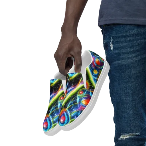 Infinity Reactor on a Men's Slip-On Canvas Shoes