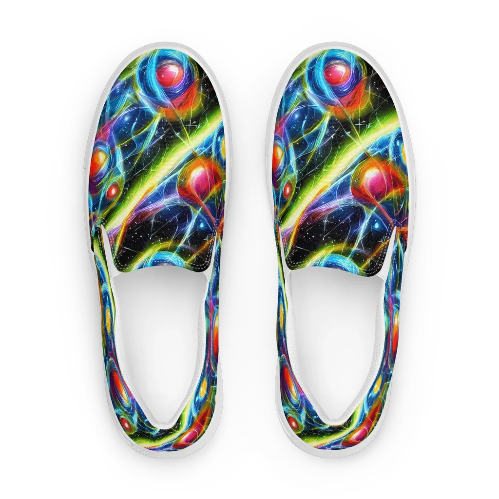 Infinity Reactor on Women's Slip-On Canvas Shoes — Front