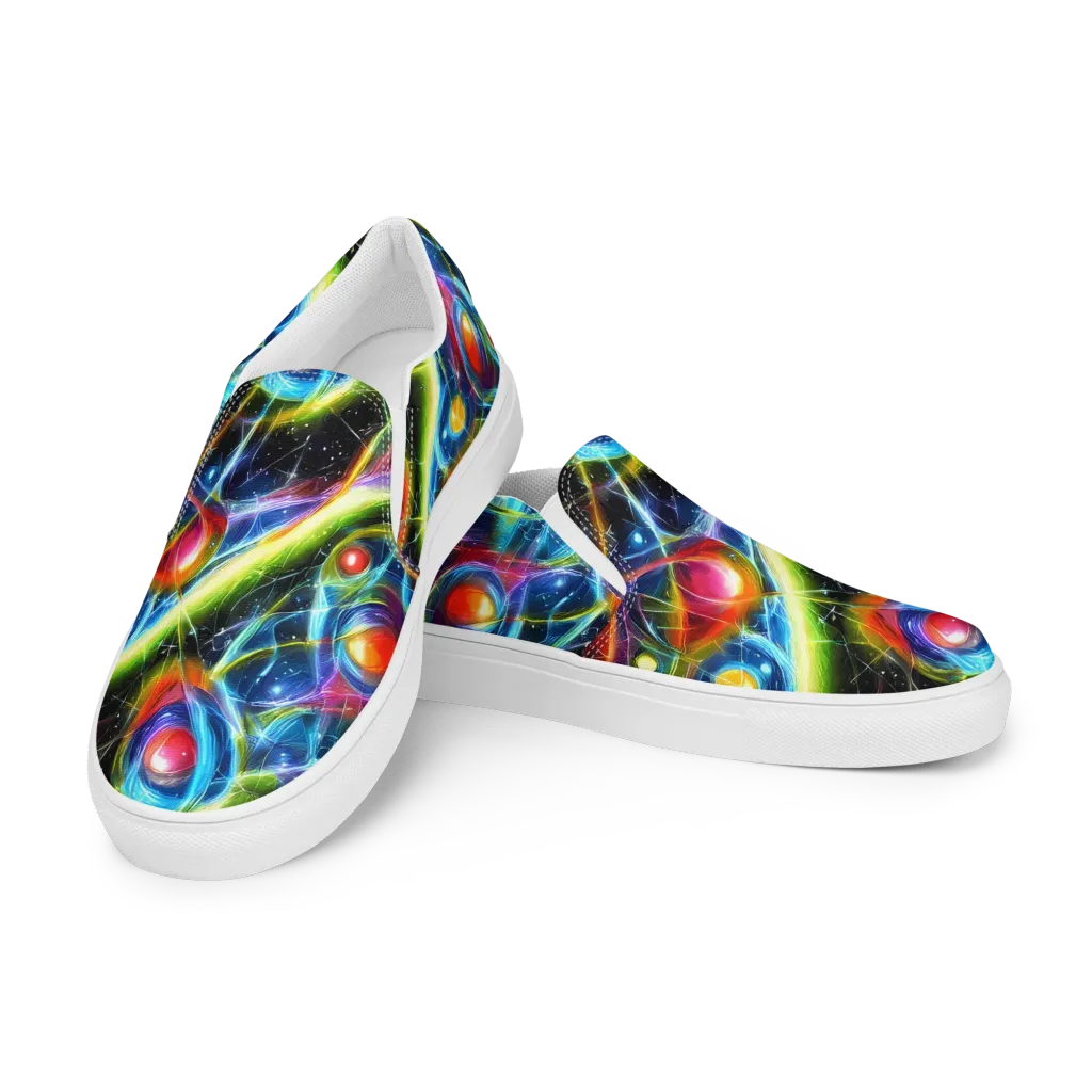 Infinity Reactor on Women's Slip-On Canvas Shoes — Left Front