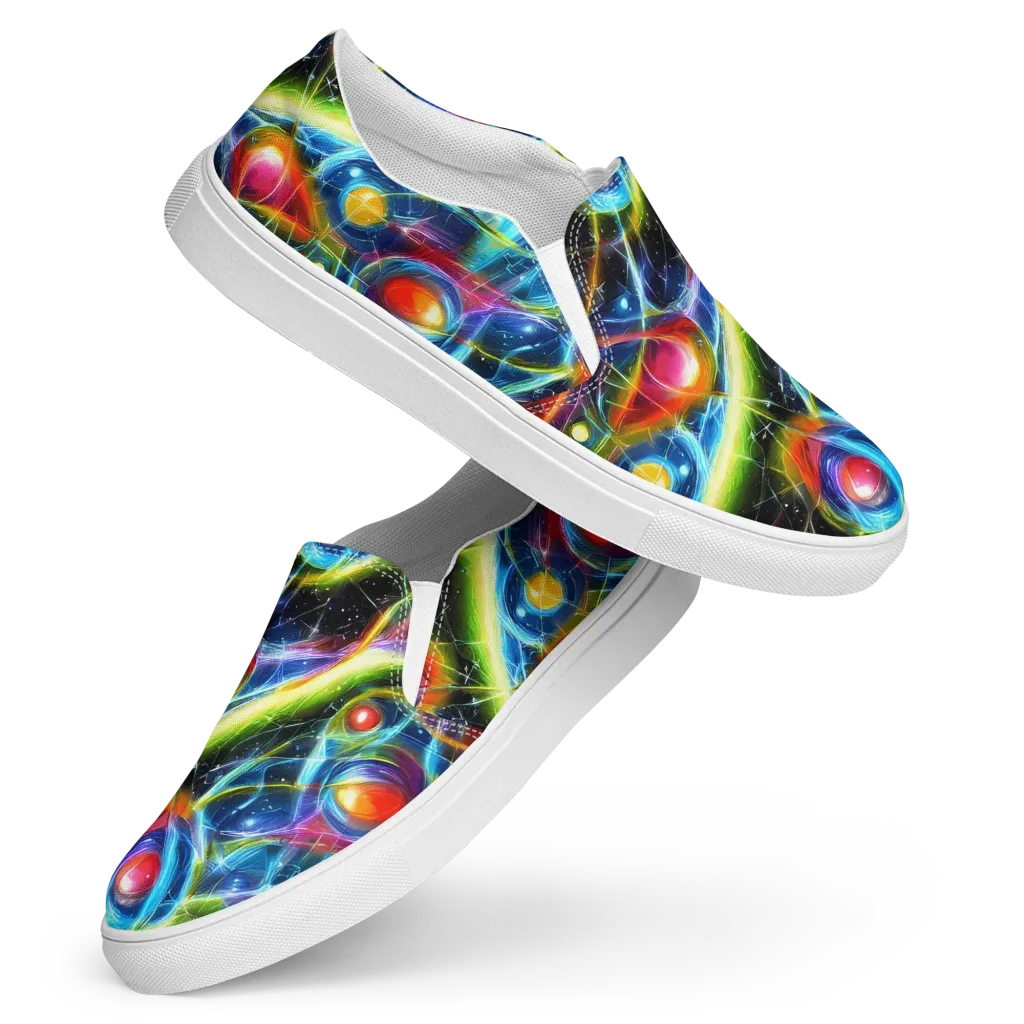Infinity Reactor on Women's Slip-On Canvas Shoes — Front