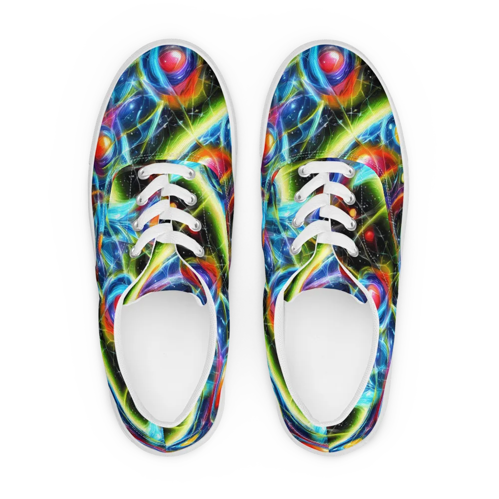 Infinity Reactor on Men's Lace-Up Canvas Shoes — Front