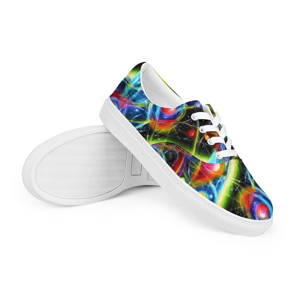Infinity Reactor on Men's Lace-Up Canvas Shoes — Right Front