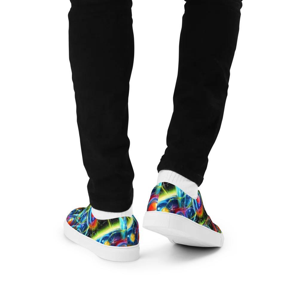 Infinity Reactor on Men's Lace-Up Canvas Shoes — Back