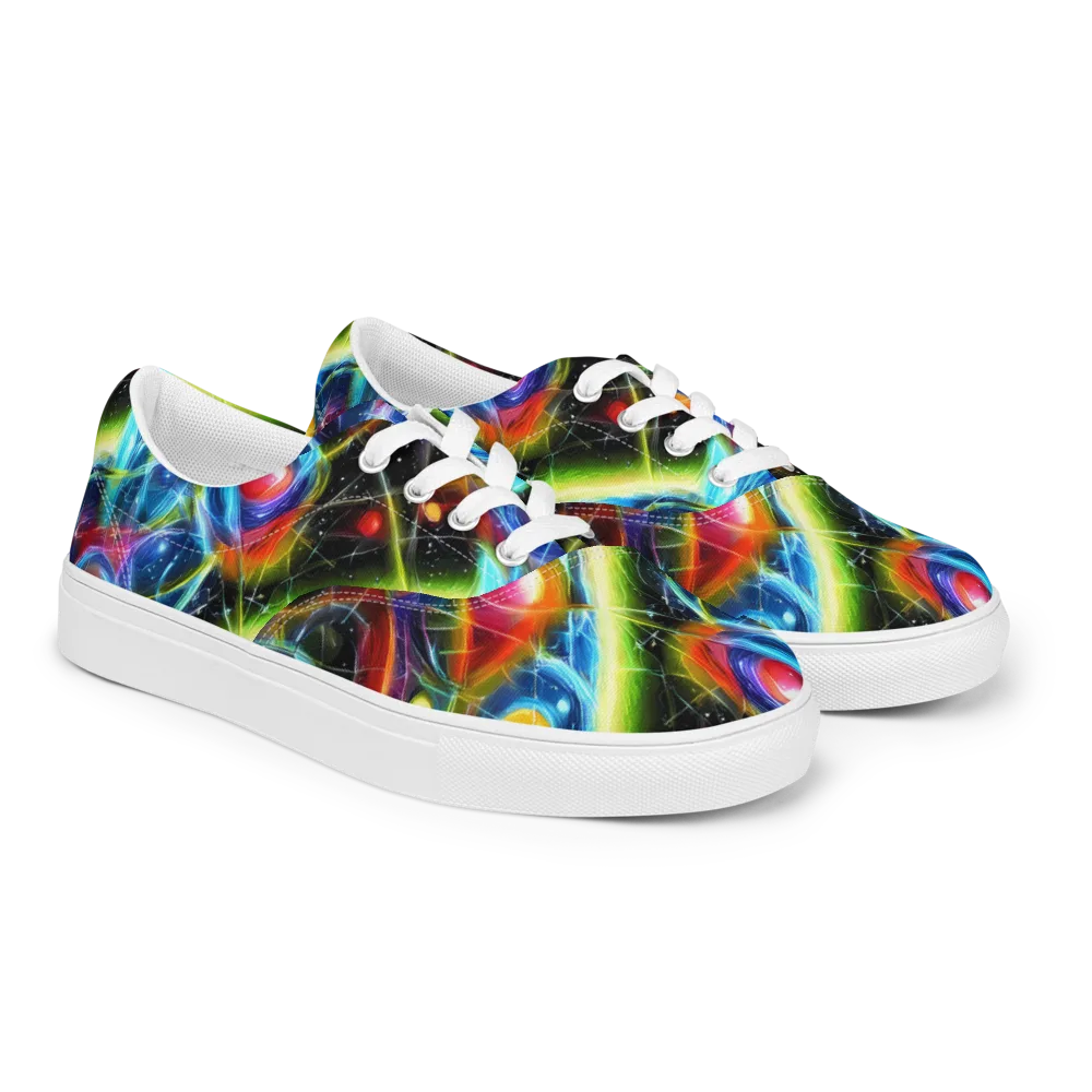 Infinity Reactor on Men's Lace-Up Canvas Shoes — Right Front