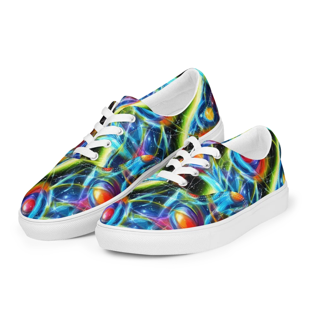 Infinity Reactor on Men's Lace-Up Canvas Shoes — Left Front