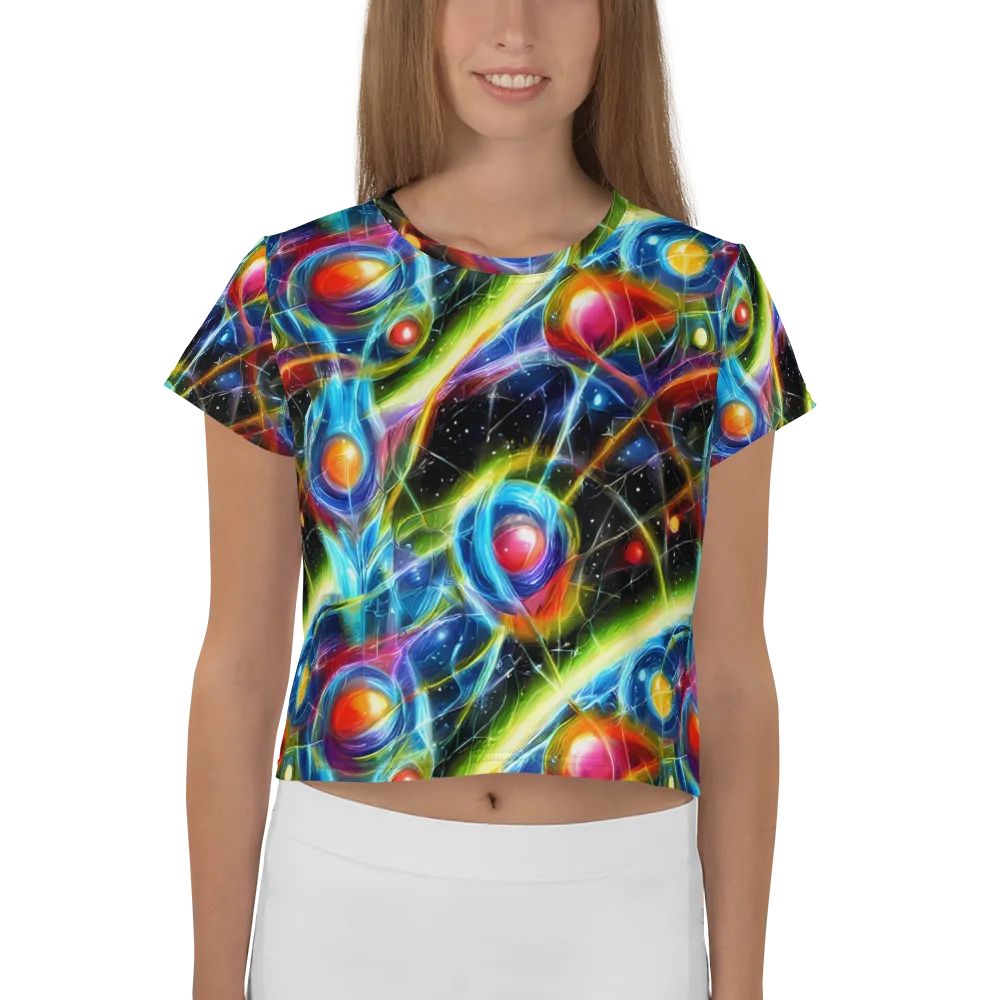 Infinity Reactor on Crop Tee — Front