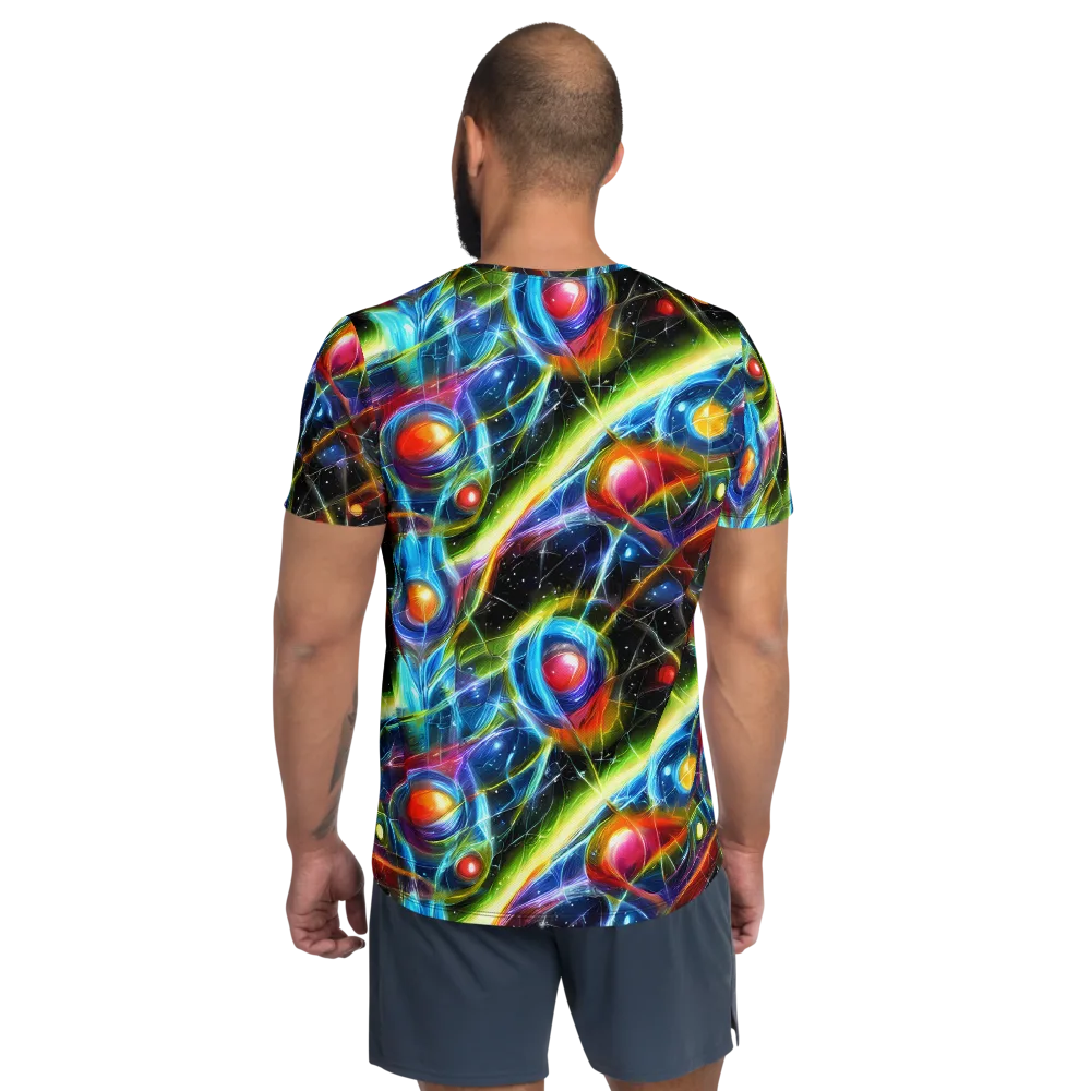 Infinity Reactor on Men's Athletic T-Shirt — Back