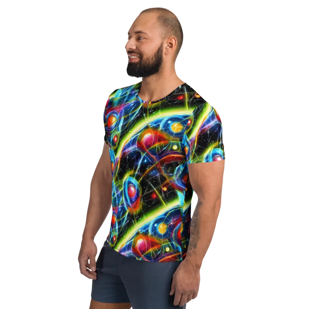 Infinity Reactor on Men's Athletic T-Shirt — Left