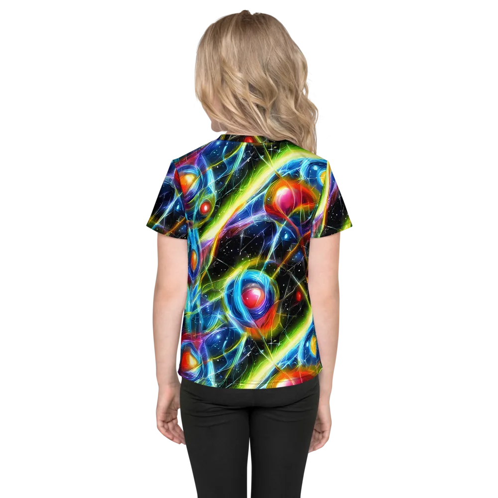 Infinity Reactor on Kids Crew Neck T-Shirt — Back
