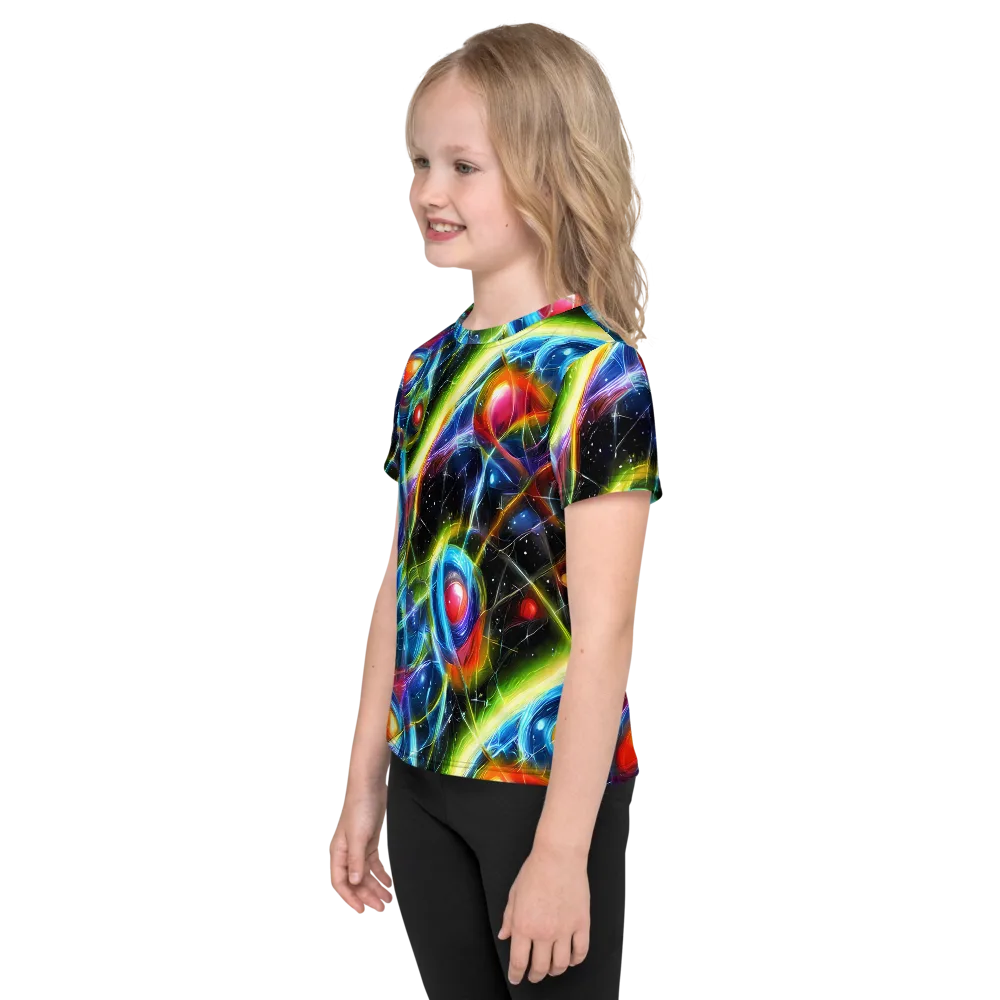 Infinity Reactor on Kids Crew Neck T-Shirt — Left