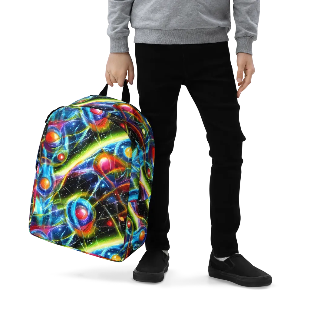 Infinity Reactor on Minimalist Backpack — Zoomed-in