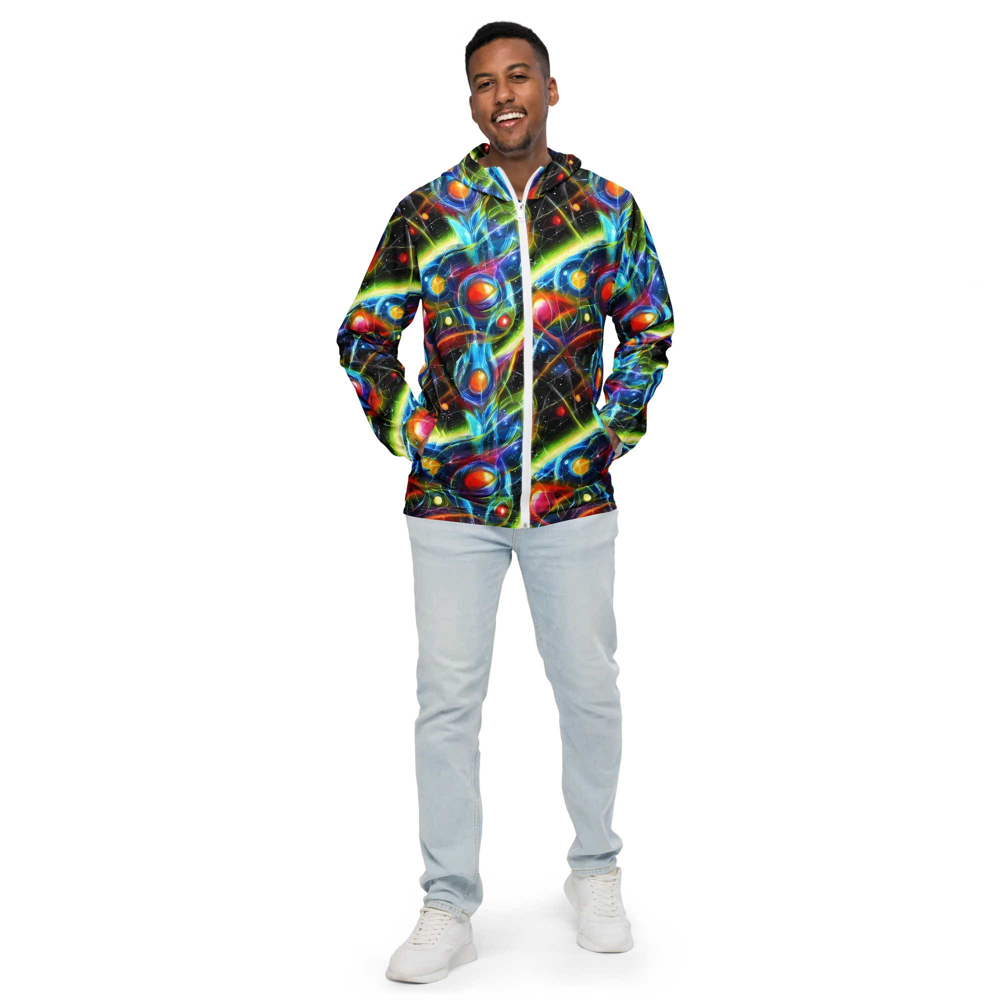 Infinity Reactor on Men's Windbreaker — Front