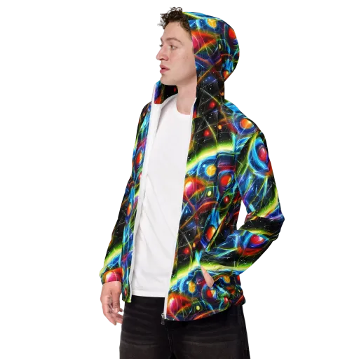 Infinity Reactor on a Men's Windbreaker