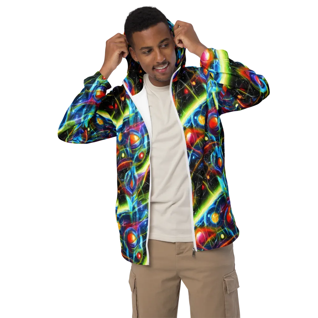 Infinity Reactor on Men's Windbreaker — Front