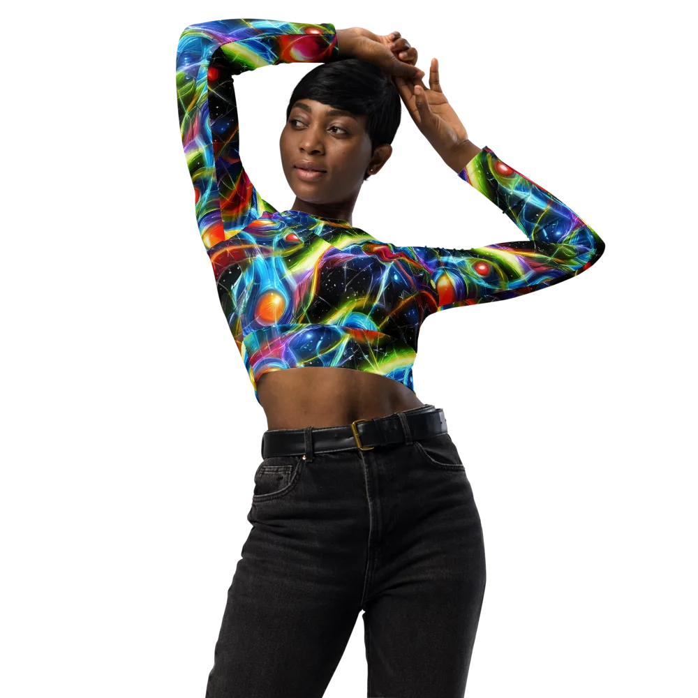 Infinity Reactor on Long Sleeve Crop Top — Front