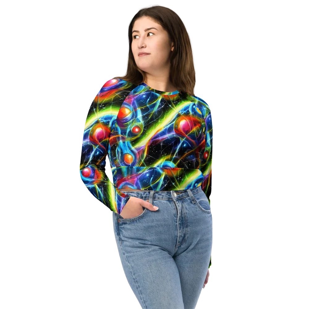 Infinity Reactor on Long Sleeve Crop Top — Front