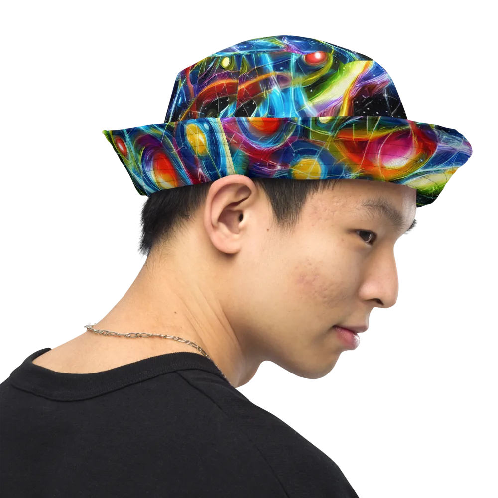 Infinity Reactor on Reversible Bucket Hat — Right Outside