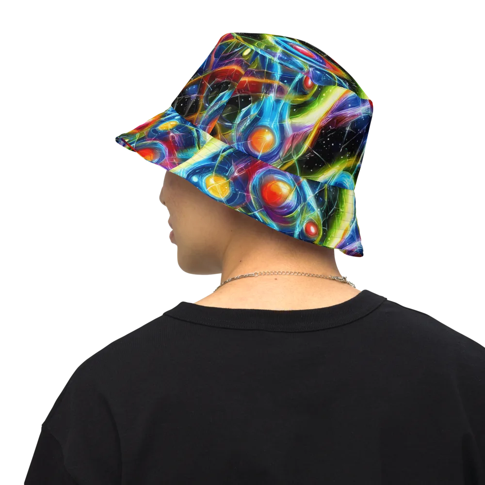 Infinity Reactor on Reversible Bucket Hat — Back Inside