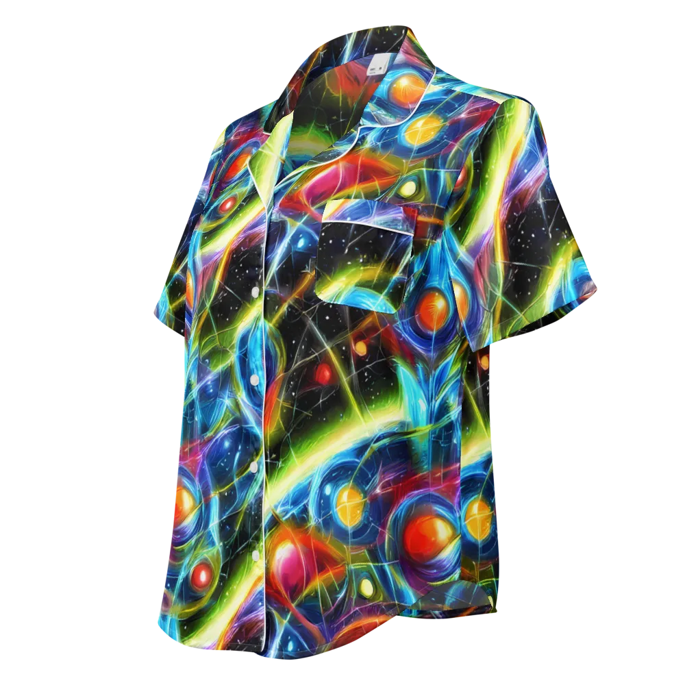 Infinity Reactor on Women's Short Sleeve Pajama Top — Left Front