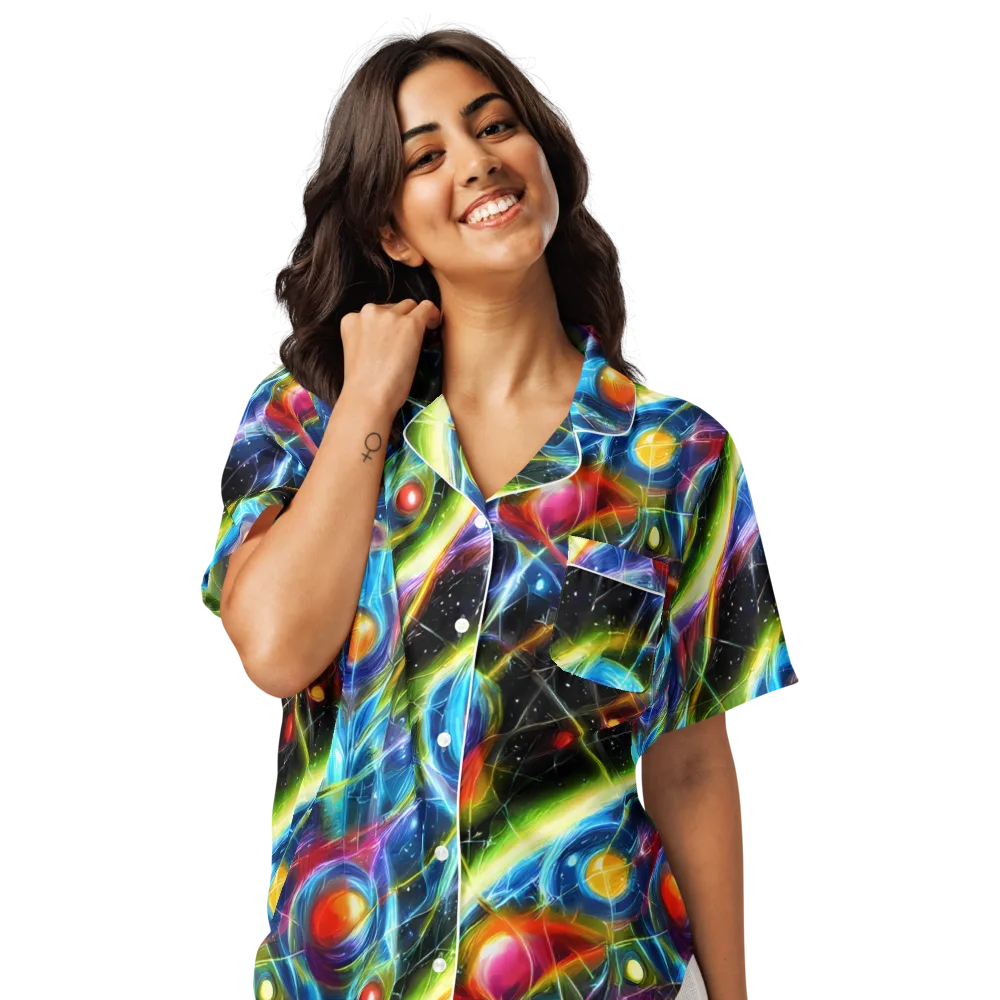 Infinity Reactor on Women's Short Sleeve Pajama Top — Front