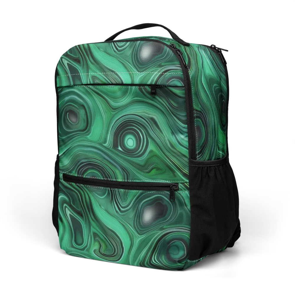 Verdant Vortex on Utility Backpack — Left Front