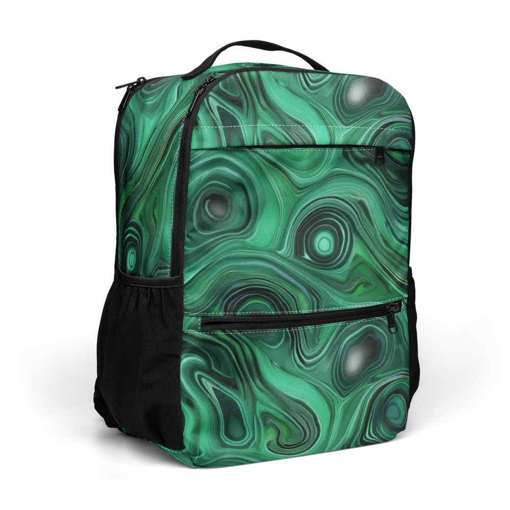 Verdant Vortex on Utility Backpack — Right Front