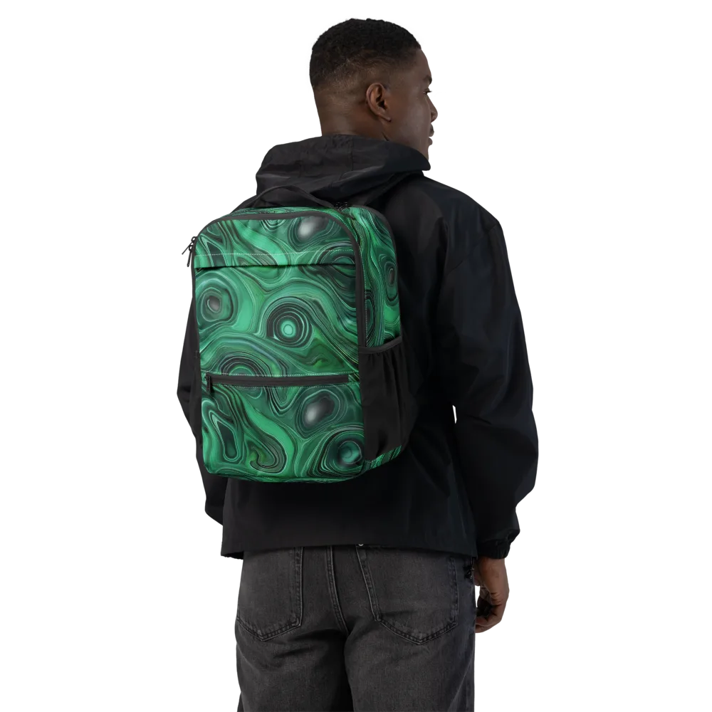 Verdant Vortex on Utility Backpack — Back