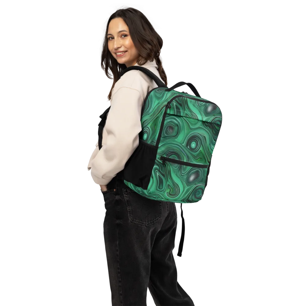 Verdant Vortex on Utility Backpack — Back