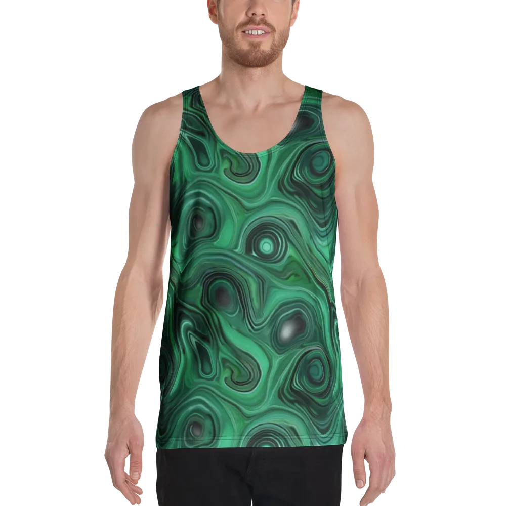 Verdant Vortex on Men's Tank Top — Front