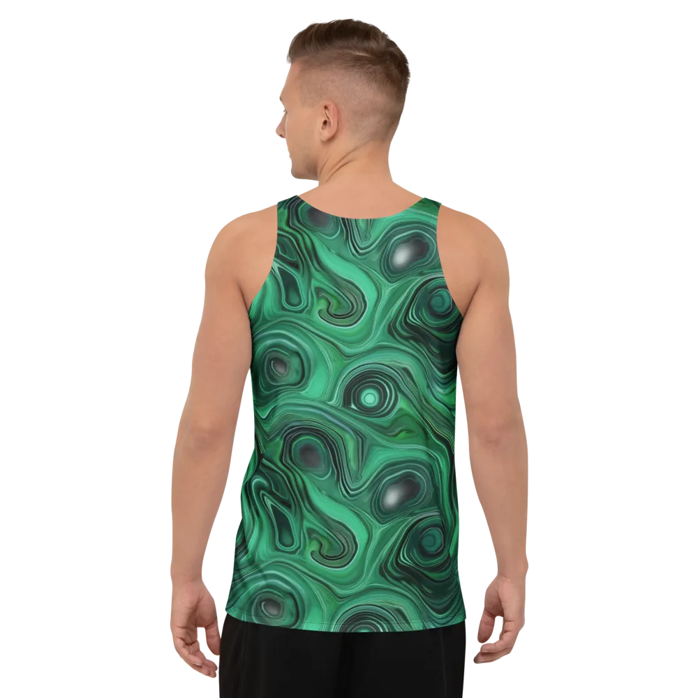 Verdant Vortex on Men's Tank Top — Back