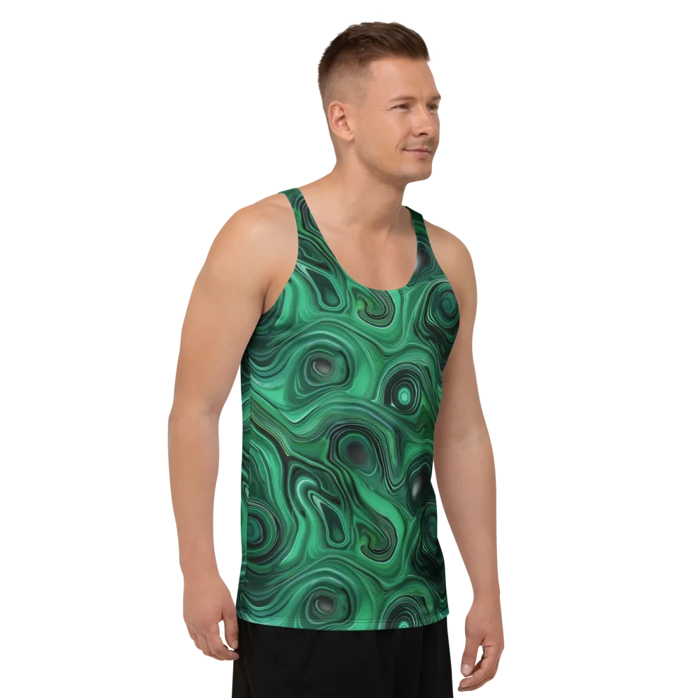Verdant Vortex on Men's Tank Top — Right Front