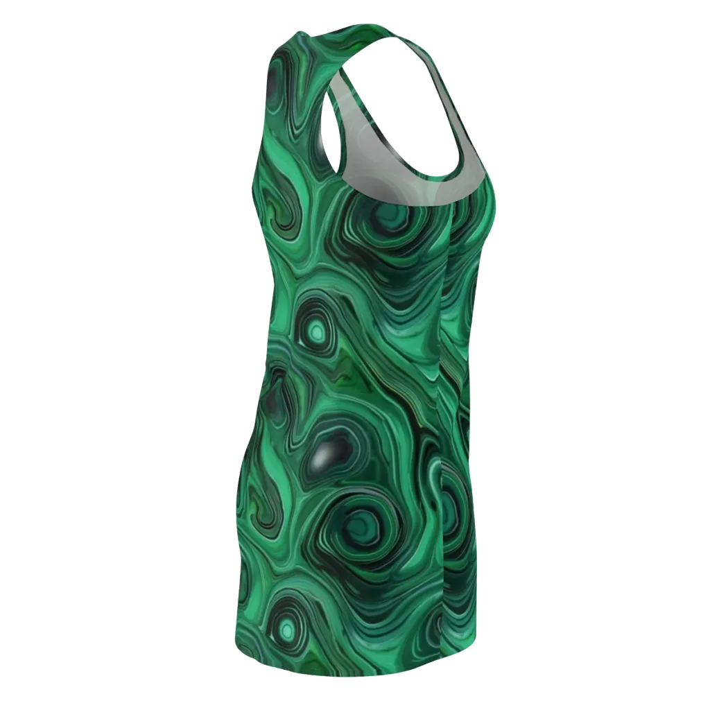 Verdant Vortex on Racerback Dress — Back Side