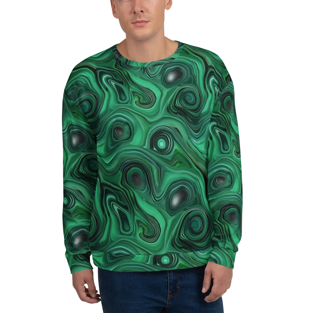 Verdant Vortex on Sweatshirt — Front
