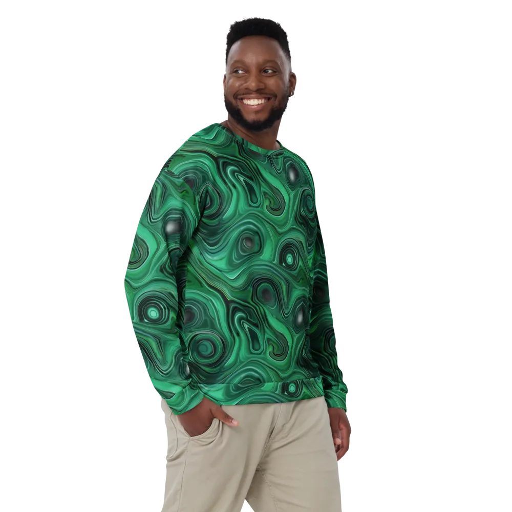 Verdant Vortex on Sweatshirt — Front