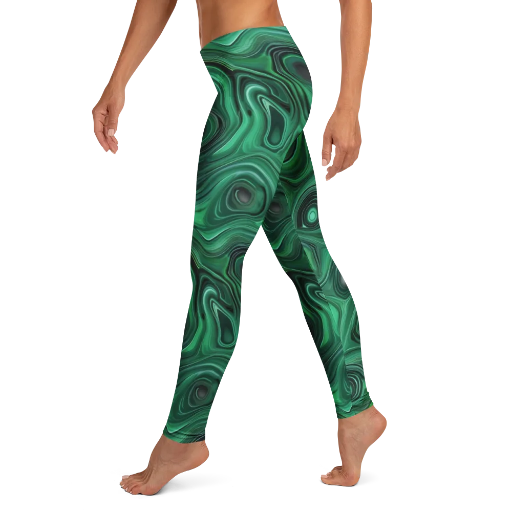 Verdant Vortex on Leggings — Left