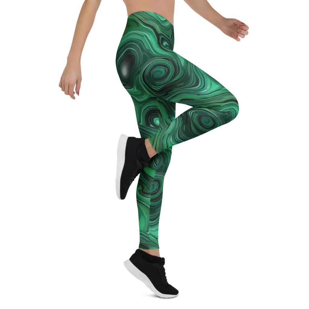Verdant Vortex on Leggings — Right