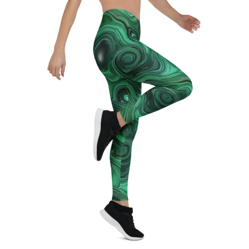 Verdant Vortex on a Leggings